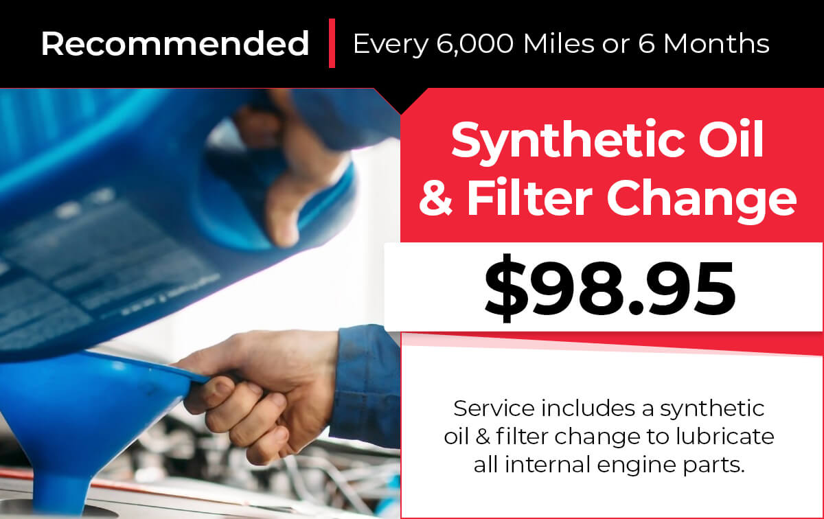 Synthetic Oil & Filter Change Service Special Coupon